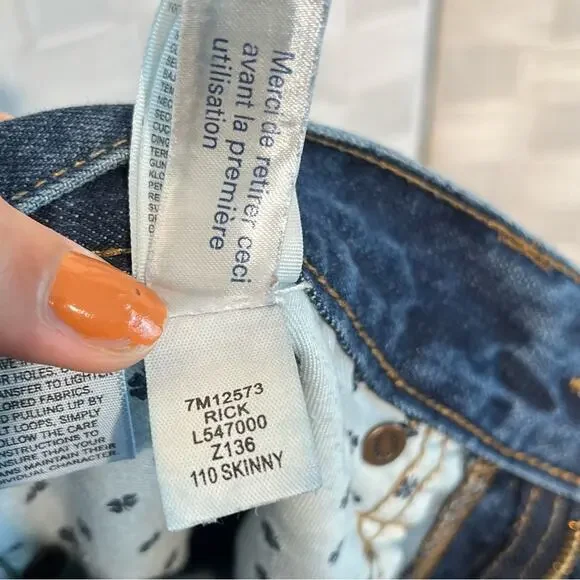 Lucky Brand Men’s 110 Skinny Dark Wash Cotton Blend Jeans Size 31/32 - Picture 10 of 15